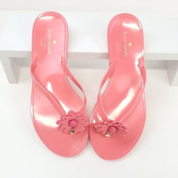 Kate Spade New York Jessa Jelly Flip Flops Size 6 - Picture 2 of 9